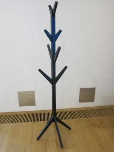 Black Wooden Coat Stand, Size H170cm.