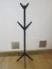Black Wooden Coat Stand, Size H170cm. - 2