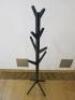 Black Wooden Coat Stand, Size H170cm. - 3