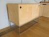 Plywood 2 Door Cabinet on Metal Box Frame. Size H90cm x W120cm x D56cm. - 2