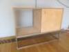 Plywood 2 Door Cabinet on Metal Box Frame. Size H90cm x W120cm x D56cm. - 3