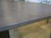 Black Metal Framed Dining/Boardroom Table with Grey Concrete Top. Size H77cm x W190cm x D100cm - 9