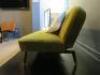 MADE Pear Green Brushed Velour Button Back Sofa/Day Bed on Wooden Legs, Size H82cm x W186cm x D80cm. Comes with 3 Scatter Cushions. - 6