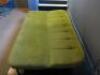 MADE Pear Green Brushed Velour Button Back Sofa/Day Bed on Wooden Legs, Size H82cm x W186cm x D80cm. Comes with 3 Scatter Cushions. - 10