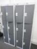 2 x Banks of 6 BioCote Personnel Lockers. NOTE: requires some new keys/locks. - 2
