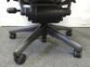 Herman Miller Aeron Ergonomic Adjustable Mesh Office Chair in Graphite Grey with Adjustable Arm Rests & Leather Padded Arm Caps, Size B. - 5