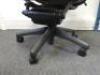 Herman Miller Aeron Ergonomic Adjustable Mesh Office Chair in Graphite Grey with Adjustable Arm Rests & Leather Padded Arm Caps, Size B. - 4