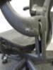 Herman Miller Aeron Ergonomic Adjustable Mesh Office Chair in Graphite Grey with Adjustable Arm Rests & Leather Padded Arm Caps, Size B. - 3