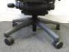 Herman Miller Aeron Ergonomic Adjustable Mesh Office Chair in Graphite Grey with Adjustable Arm Rests & Leather Padded Arm Caps, Size B. - 5