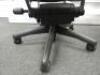Herman Miller Aeron Ergonomic Adjustable Mesh Office Chair in Graphite Grey with Adjustable Arm Rests & Leather Padded Arm Caps, Size B. - 4