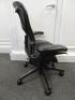 Herman Miller Aeron Ergonomic Adjustable Mesh Office Chair in Graphite Grey with Adjustable Arm Rests & Leather Padded Arm Caps, Size B. - 2
