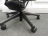 Herman Miller Aeron Ergonomic Adjustable Mesh Office Chair in Graphite Grey with Adjustable Arm Rests & Leather Padded Arm Caps, Size B. - 4