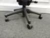 Herman Miller Aeron Ergonomic Adjustable Mesh Office Chair in Graphite Grey with Adjustable Arm Rests & Leather Padded Arm Caps, Size B. - 4