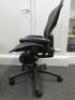 Herman Miller Aeron Ergonomic Adjustable Mesh Office Chair in Graphite Grey with Adjustable Arm Rests & Leather Padded Arm Caps, Size B. - 2