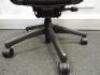 Herman Miller Aeron Ergonomic Adjustable Mesh Office Chair in Graphite Grey with Adjustable Arm Rests & Leather Padded Arm Caps, Size B. NOTE: requires bolt to seat frame (As Viewed/Pictured). - 5