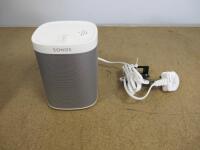 Sonos Wireless Speaker in White, Model PLAY 1.Comes with Power Supply.