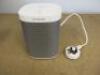 Sonos Wireless Speaker in White, Model PLAY 1.Comes with Power Supply.