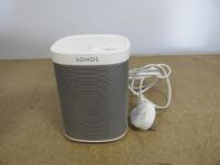 Sonos Wireless Speaker in White, Model PLAY 1.Comes with Power Supply.