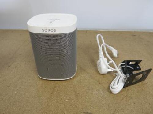 Sonos Wireless Speaker in White, Model PLAY 1.Comes with Power Supply.