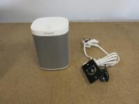 Sonos Wireless Speaker in White, Model PLAY 1.Comes with Power Supply.