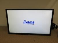 iiYAMA 24" Prolite Monitor, Model E2483HS with Adjustable Monitor Desk Mount.