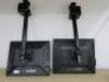 Pair of Dell 19" Flat Panel Monitors, Model P190St with Adjustable Monitor Desk Mounts. - 5