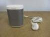 Sonos Wireless Speaker in White, Model PLAY 1.Comes with Power Supply.