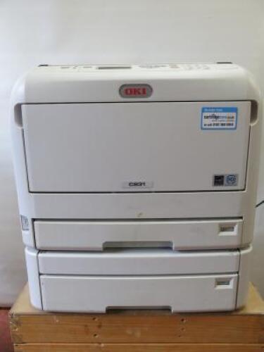 Oki C831 Colour Printer. NOTE: requires service.