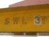 A Frame Adjustable 3Ton Gantry on Wheels. Size H226 x W230cm. NOTE: included on test certificate from company. - 5