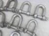 10 x 5-6" Steel D Shackles. - 3