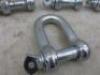 14 x 5" Steel D Shackles. - 3