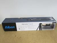 Albott Adjustable Mid Size Tripod in Original Box. Max Height 176cm.