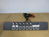 6 x Channel Input Rackmount Panel.