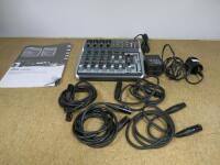Behringer Xenyx QX1202USB Control Panel. Comes with Power Supply, Quick Start Guide & Leads.