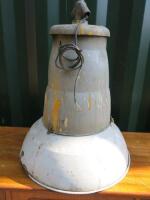Large Industrial Pendant Light, Diameter 50cm. Condition (As Viewed/Pictured).