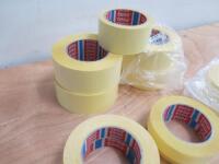 Approximately 15 Rolls of TESA Masking Tape - 7 New in Packaging