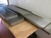 Stainless Steel Shelves with Brackets. Sizes to Include - 78cm x 2, 90cm x 2, 100cm x 1, 150cm x 2, 210cm x 1.   - 2