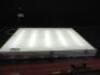 Metal Framed Light Box, Size H10cm x W120cm x D85cm. IMPORTANT NOTE: Collection of this lot is only available Monday 18th & Tuesday 19th October 2021