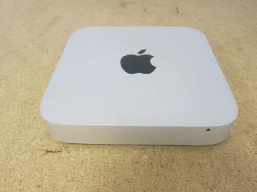 Apple Mac Mini, Model A1347. Running macOS High Sierra 10.13.6, Intel Core 2 Duo, Intel HD Graphics 4000 1536MB Graphics, 4GB RAM, 500GB SATA Disk.