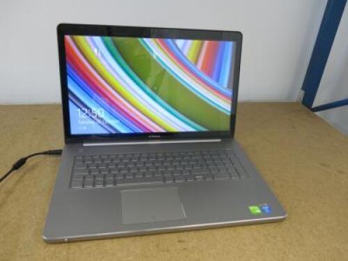 Dell Inspiron 7000 Series 17" Laptop, Model P24E. Running Windows 10 Home, Intel Core i7-4500U CPU @ 1.80Ghz, 16GB RAM, 931GB HDD. Comes with Power Supply.