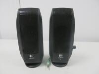 Logitech Stereo Speakers, Model S-120 Black.