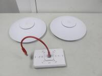 Pair of Ubiquiti Networks Unifi HD Indoor/Outdoor Wave2 Access Point, Model UAP-AC-HD. Comes with Ubiquiti Unif Fi AC In Wall Access Point.