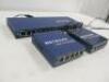 3 x Netgear Pro Safe Switches to Include: 1 x 16 Port Gigabit Switch, Model GS116 & 2 x 5 Port Gigabit Switch Model GS105.Comes with 3 x Power Supplies. - 6