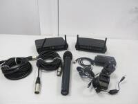 Audio Technica System 10 Digital Wireless Bodypack System to Include: 1 x Bodypack with Microphone 2.4Ghz , Model ATW-T1001EX, 2 x Receivers 2.4Ghz, Model ATW-R1100EX, 1 x Wireless Microphone, Model ATW-T1002EX. Comes with 2 Power Supplies & 2 Microphone