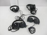 6 x Wired Headphones to Include: 5 x Sony Foldable Headphones & 1 x Phillips SHP2000 Headphone.