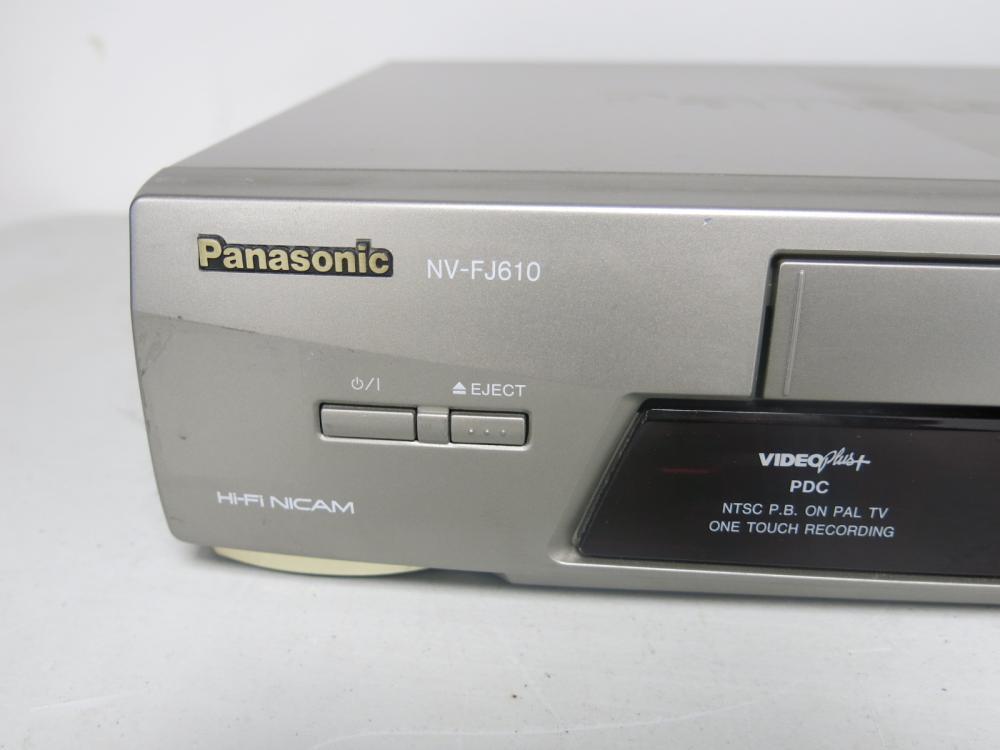 Panasonic NV-FJ610 VCR Video Cassette Recorder Compatible with PAL TVs