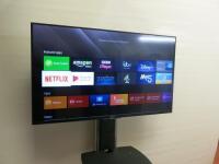 Sony Bravia 50" Smart HD TV, Model KDL-50W755C, S/N 6803508. Comes with Remote & Mobile Unicol Oxford Metal TV Stand.
