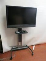 Sony Bravia 46" HD LCD TV, Model KDL-46V2000. Comes with Remote & Mobile Unicol Oxford Metal TV Stand.NOTE: tv unable to power up for spares or repair.