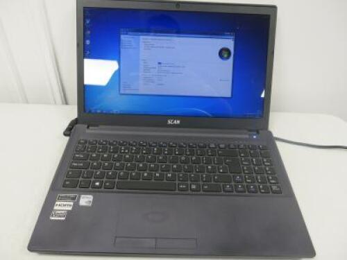 Scan 15" Laptop, Intel Core i7-4700MQ CPU @ 2.40Ghz, Nvidia GeForce GT750M,16GB RAM,238GB HDD.note: may require genuine Windows.&nbsp;