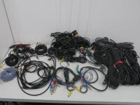 Assorted Lot of Audio, Sound, Visual Leads and Cables (As Viewed/Pictured).